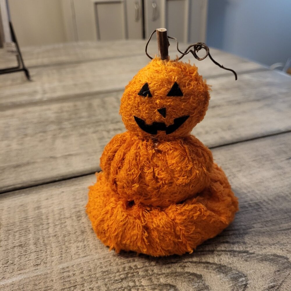 Melting Pumpkin Rustic and Primitive  Halloween Decoration